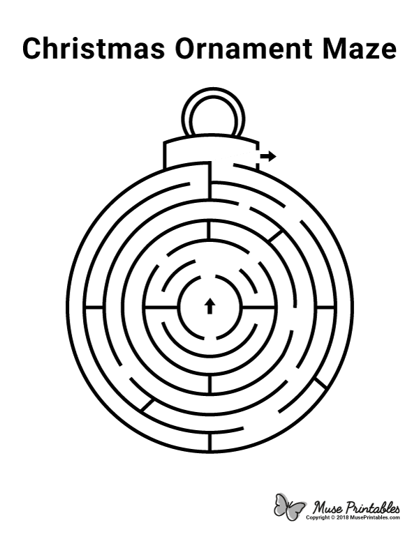 Christmas Ornament Maze - easy