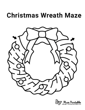 Christmas Wreath Maze