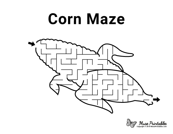 Free Printable Corn Maze