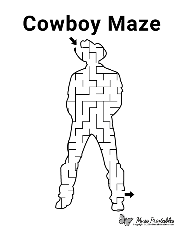 Cowboy Maze - easy