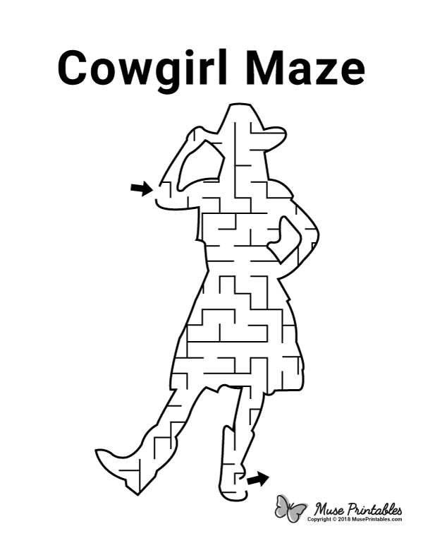 Cowgirl Maze - easy