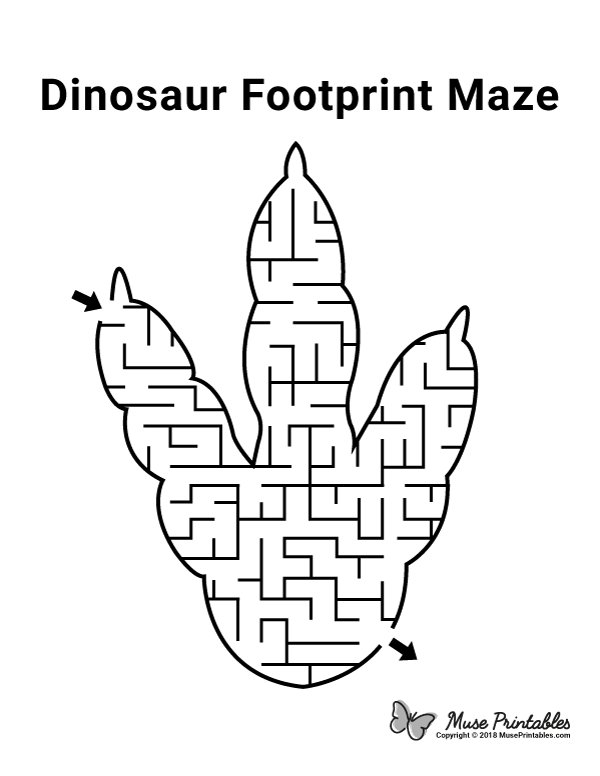 Printable Dinosaur Maze
