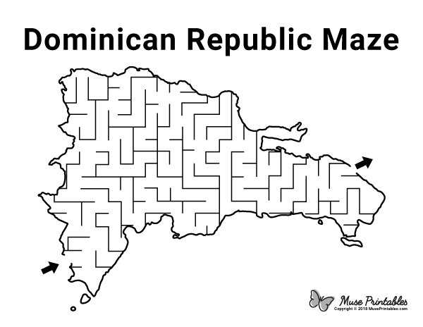 Dominican Republic Maze - easy