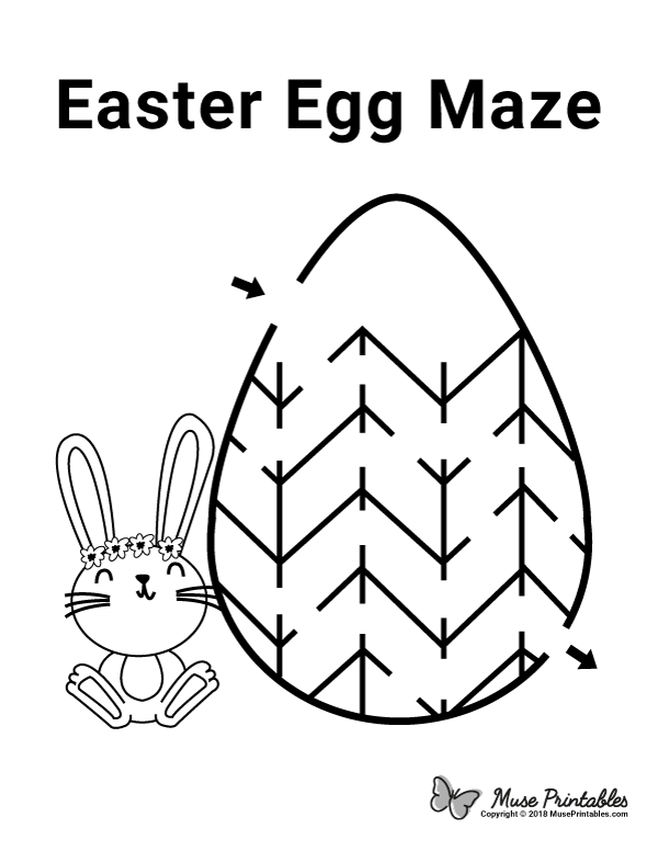 Easter Egg Maze - easy