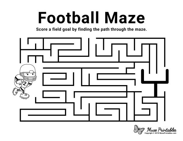 Football Maze - easy