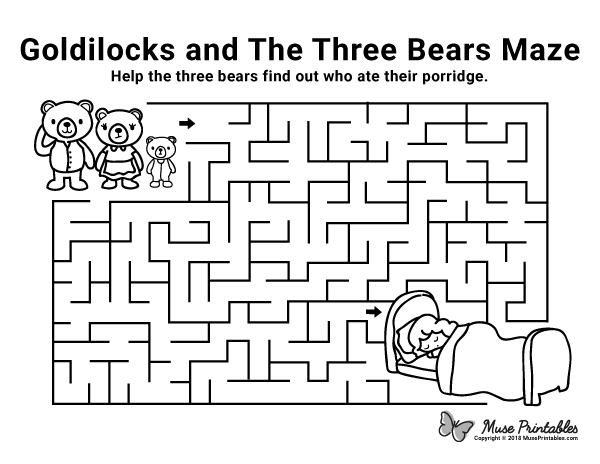 Goldilocks and the Three Bears Maze