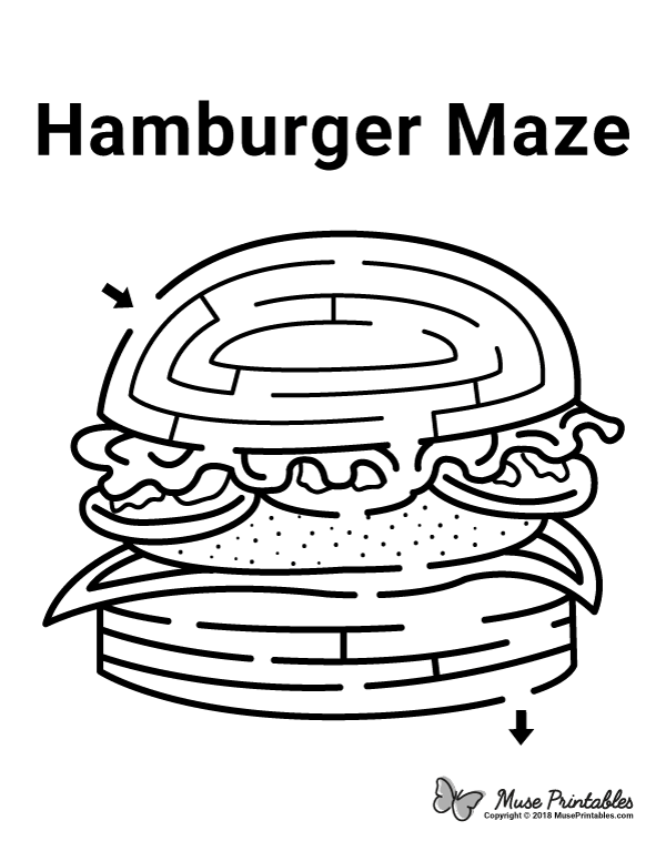 Hamburger Maze - easy