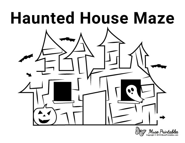 Haunted House Maze - easy