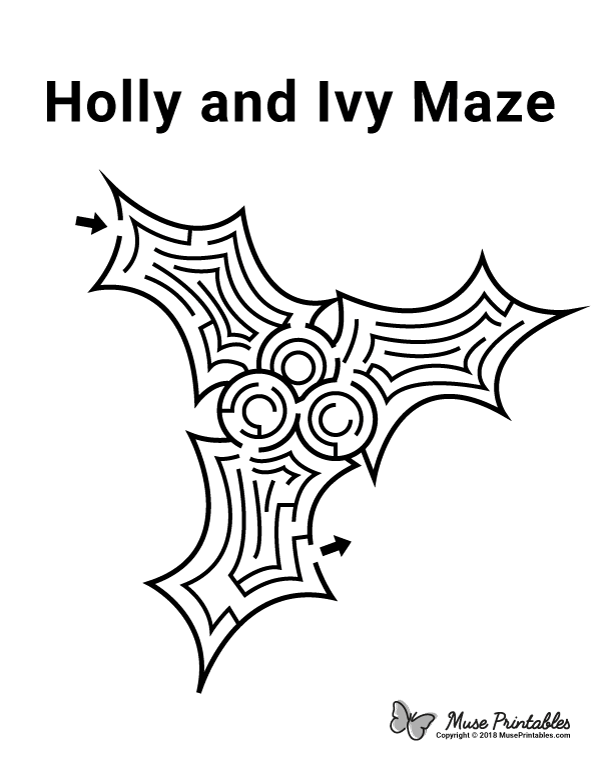 Holly And Ivy Maze - easy