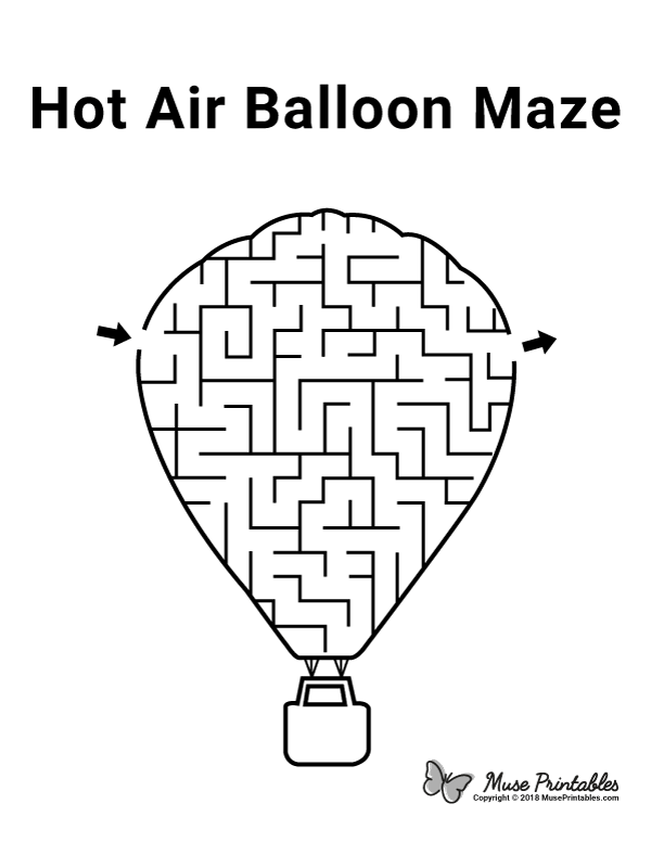 Hot Air Balloon Maze - easy