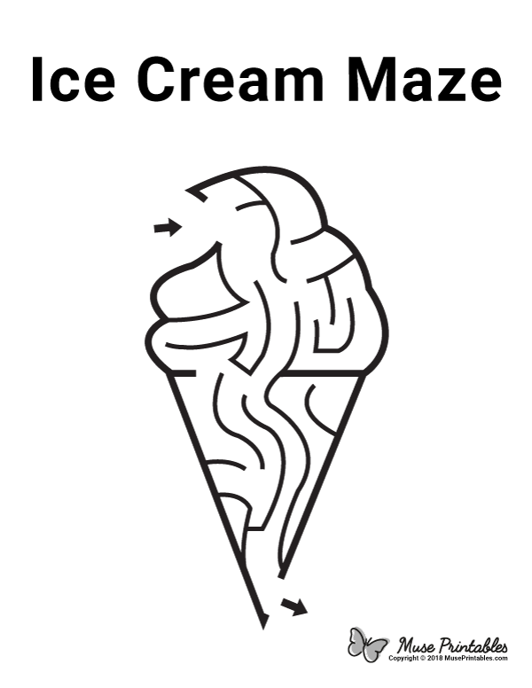 Ice Cream Maze - easy