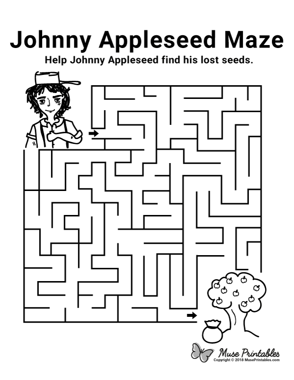 Johnny Appleseed Maze