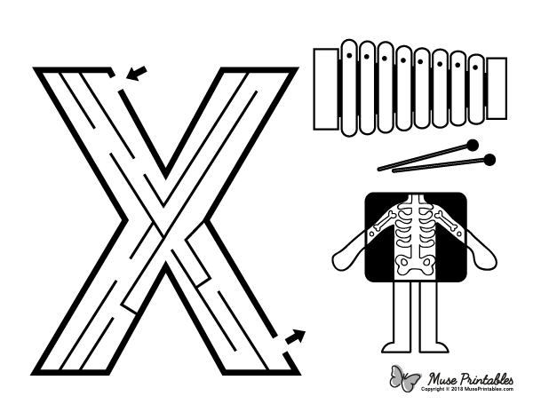 Letter X Maze
