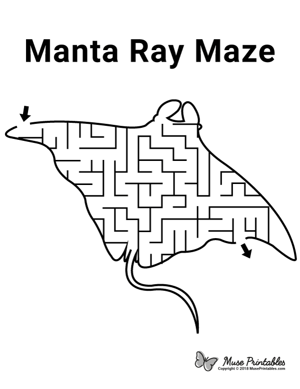 Manta Ray Maze - easy