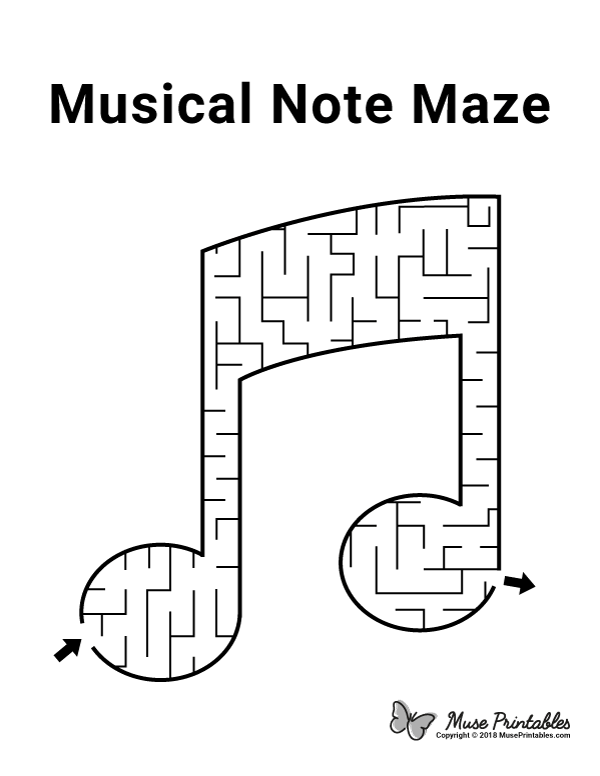 Musical Note Maze - easy