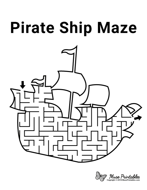 Pirate Ship Maze - easy