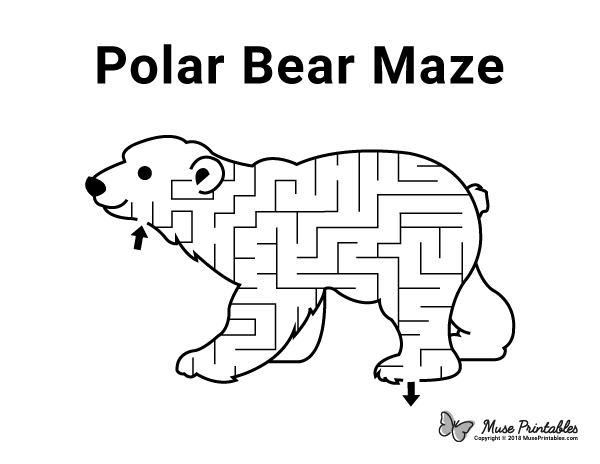 Polar Bear Maze - easy
