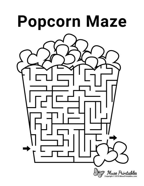 Popcorn Maze - easy