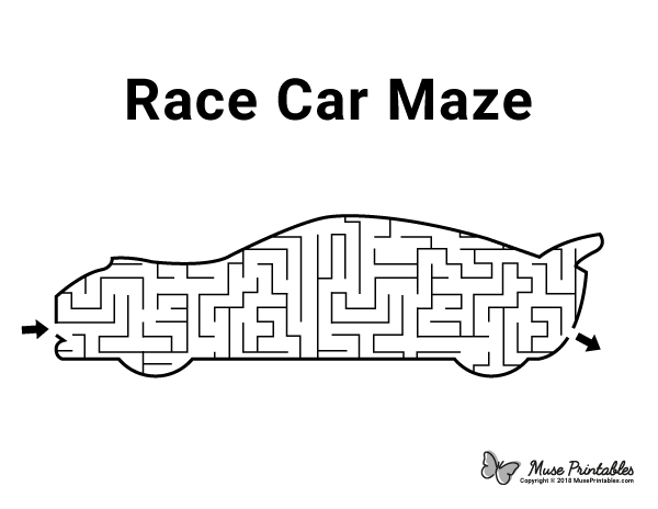 Race Car Maze - easy