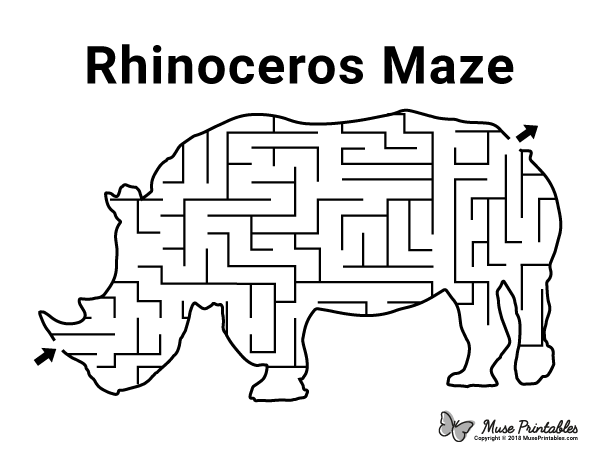 Rhinoceros Maze - easy
