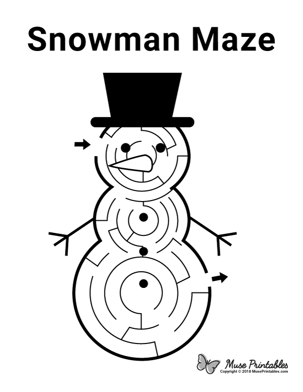Snowman Maze - easy