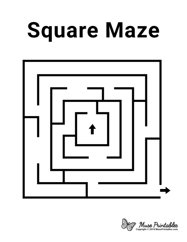 Square Maze - easy