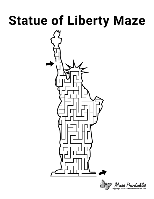 Statue Of Liberty Maze - easy