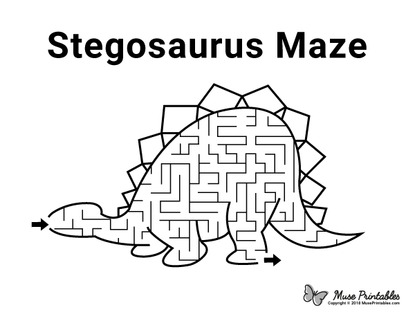 Stegosaurus Maze - easy