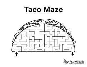 easy food mazes for kids