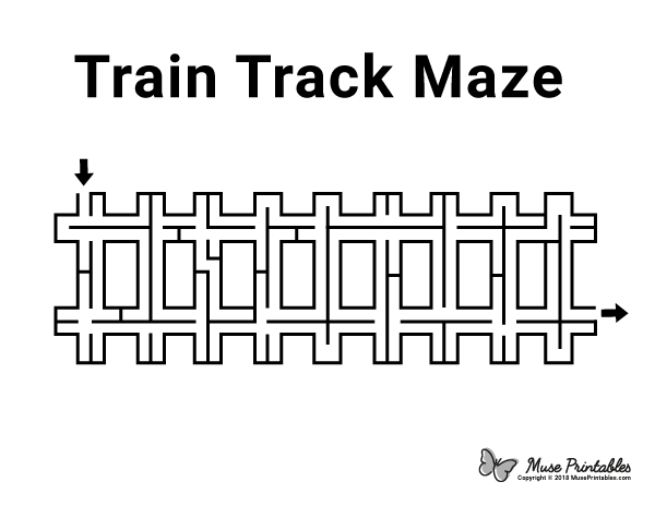 Train Track Maze - easy