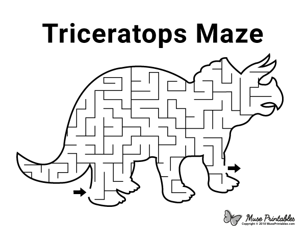 Triceratops Maze - easy