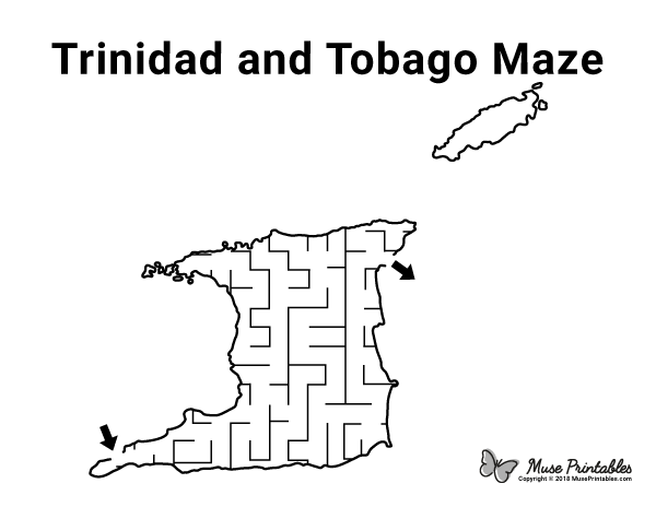 Trinidad and Tobago Maze - easy