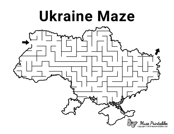 Ukraine Maze - easy