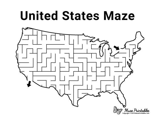 United States Maze - easy