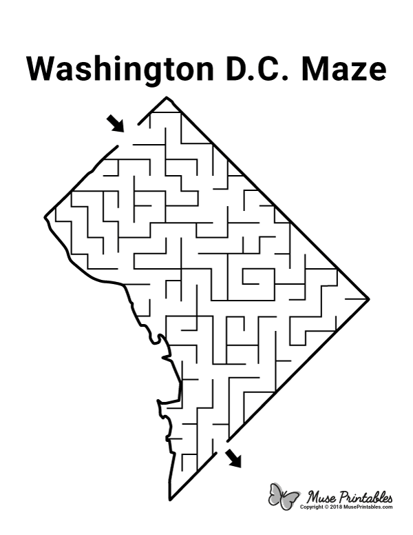 Washington D.C. Maze - easy