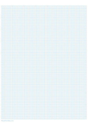 1/10 Inch Light Blue Graph Paper - A4