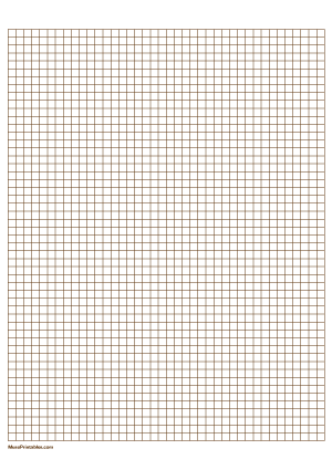 1/2 cm Brown Graph Paper - A4