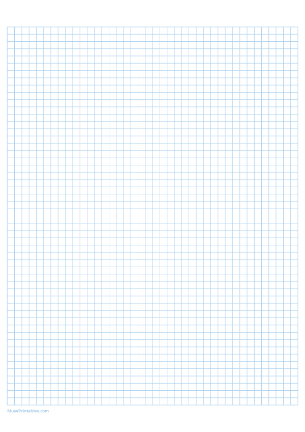 1/2 cm Light Blue Graph Paper: A4-sized paper (8.27 x 11.69)