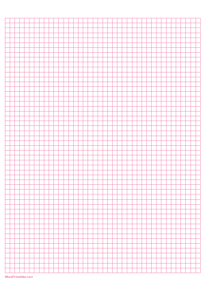 1/2 cm Pink Graph Paper - A4