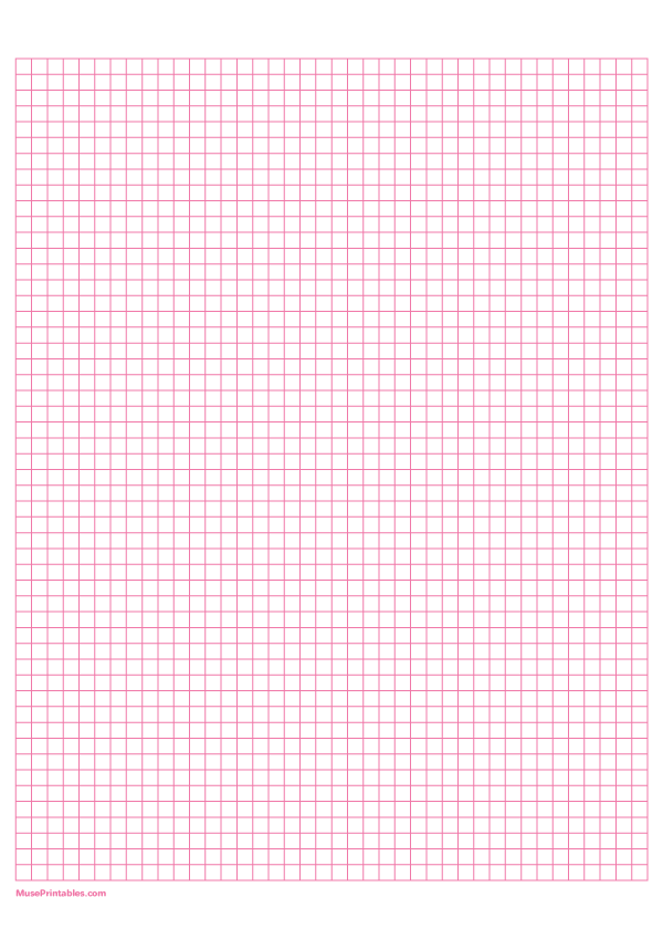 1/2 cm Pink Graph Paper: A4-sized paper (8.27 x 11.69)