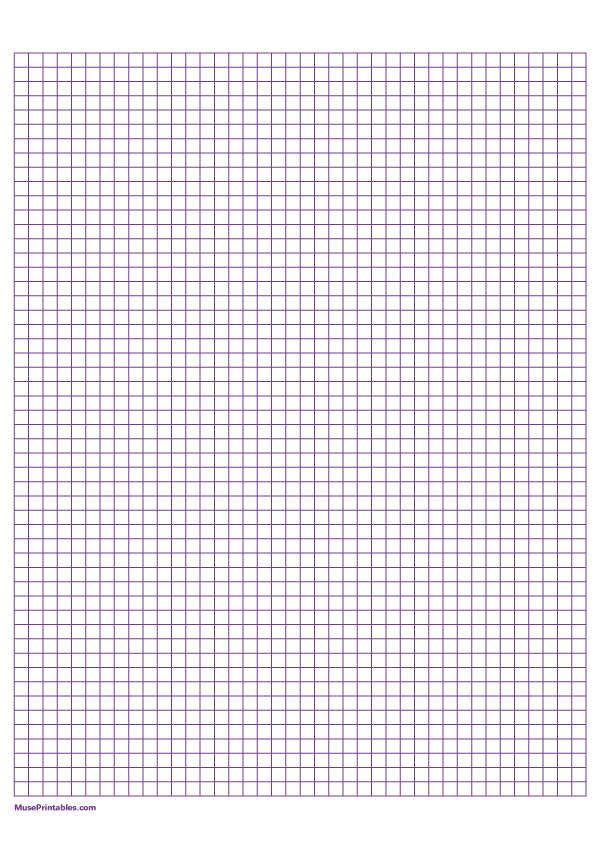 1/2 cm Purple Graph Paper: A4-sized paper (8.27 x 11.69)