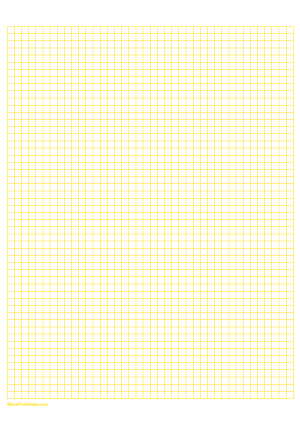 1/2 cm Yellow Graph Paper - A4