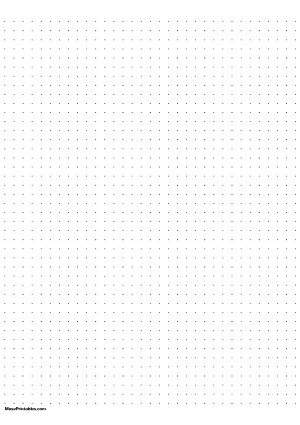 1/4 Inch Dot Grid Paper - A4