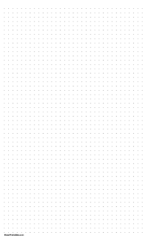 1/4 Inch Dot Grid Paper - Legal