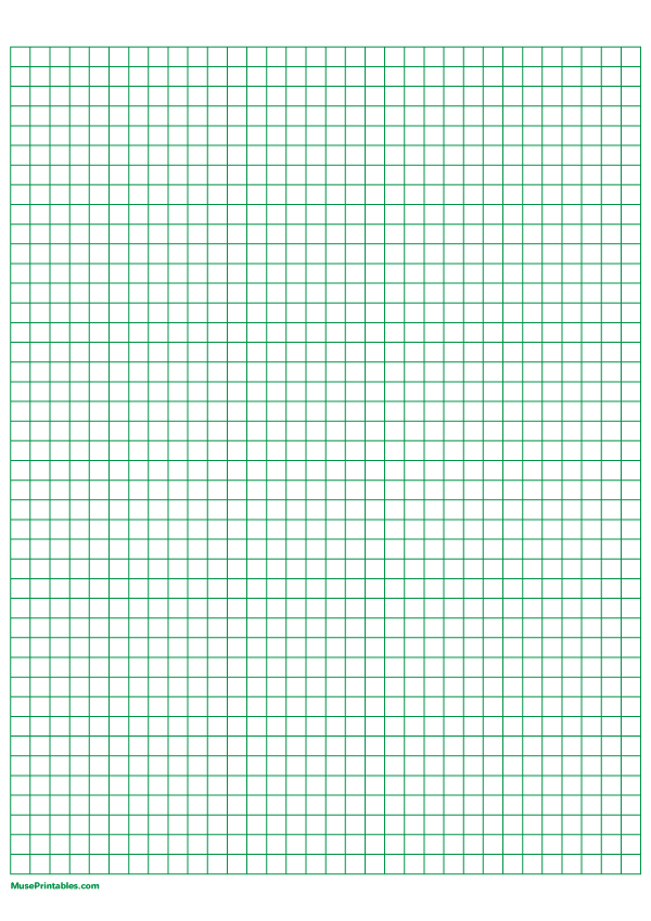 printable 14 inch green graph paper for a4 paper