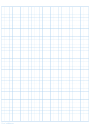 1/4 Inch Light Blue Graph Paper - A4