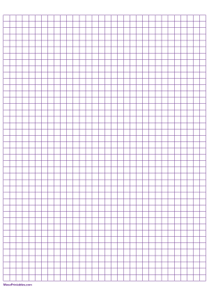 1/4 Inch Purple Graph Paper - A4