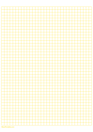 1/4 Inch Yellow Graph Paper - A4