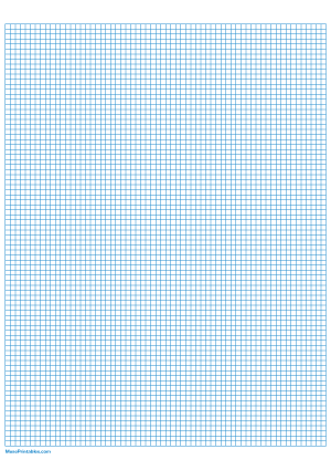 1/8 Inch Blue Graph Paper - A4