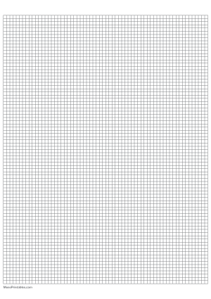 1/8 Inch Gray Graph Paper - A4